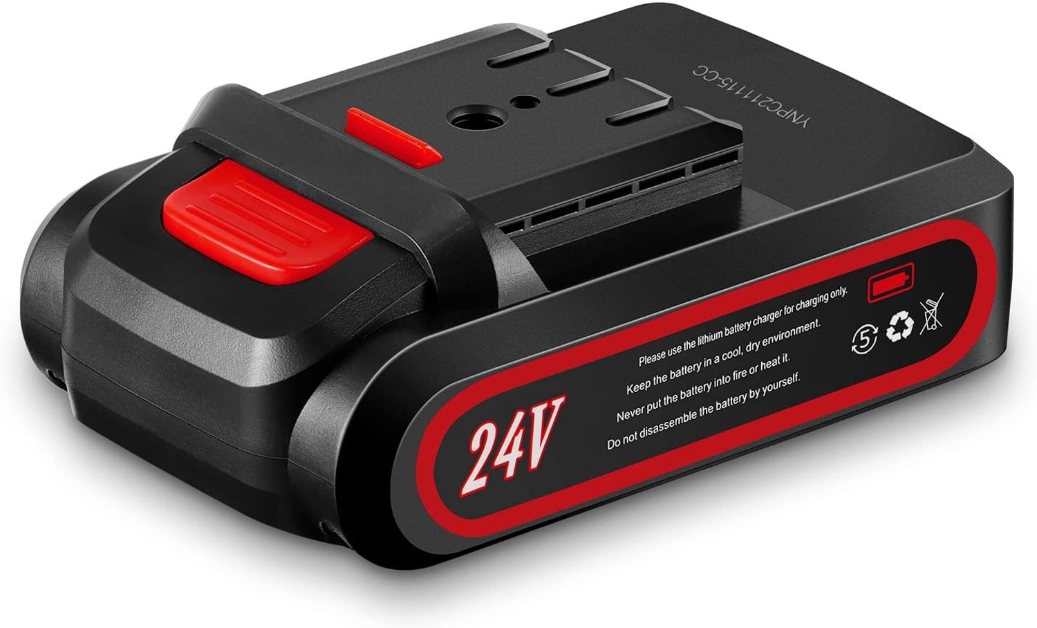 Krachtige 24V 2000 mAh lithium batterij voor elektrische kettingzagen, vervangbare accu's en accessoires voor optimale prestaties