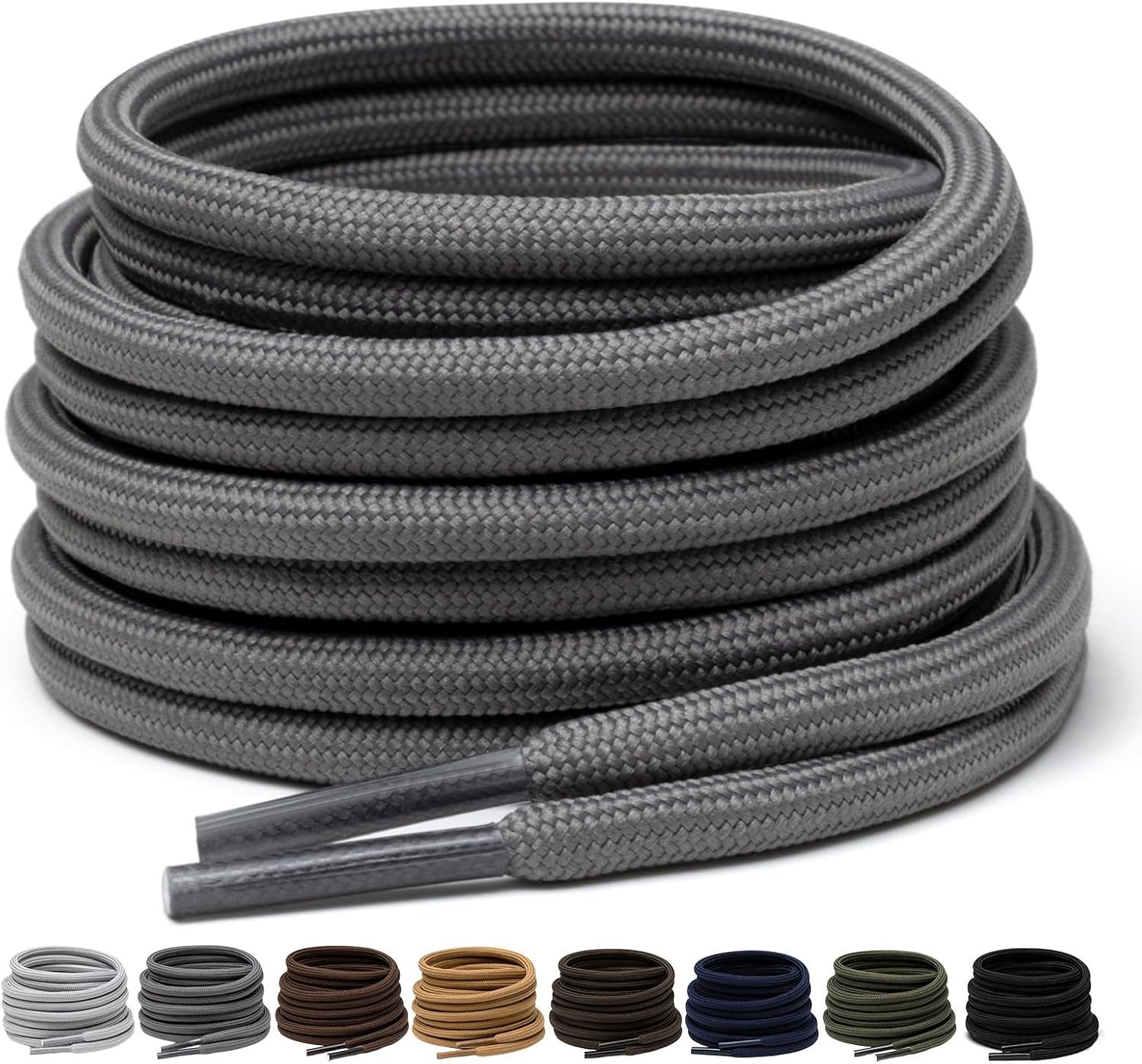 2 paar ronde schoenveters 4 mm veiligheidsveters voor outdoor wandelschoenen, duurzame veters voor sneakers