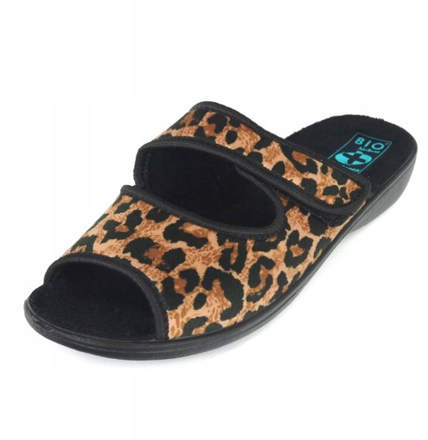 Dames pantoffels Adanex 29737 bruin panterprint - Maat 37