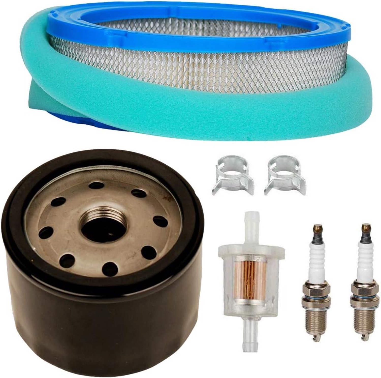 Luchtfilter Oliefilter Brandstoffilter met bougie Compatibel met Briggs & Stratton Vanguard V-Twin 12.5-21hp