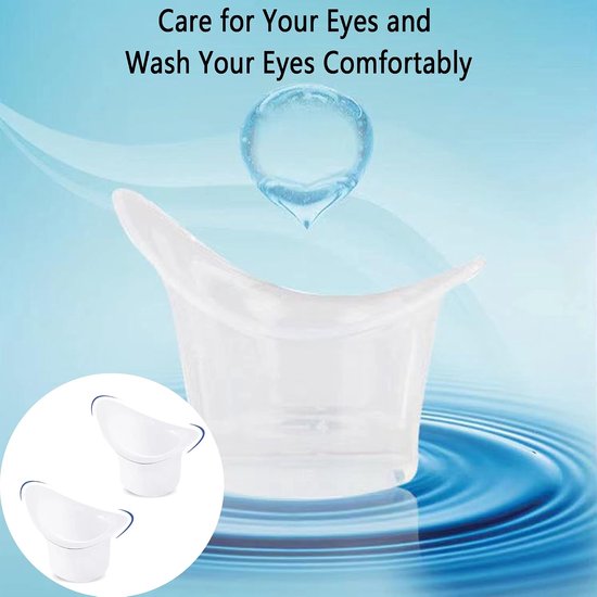 2 Stuks Oogspoel Oogspoelkoms Eye Washbowl Silicone Silicone Eyebowl 8ml Met Precies Gegradueerd Om De Ogen Schoon En Fris Te Houden En De Ogen Te Verzorgen — afbeelding 2