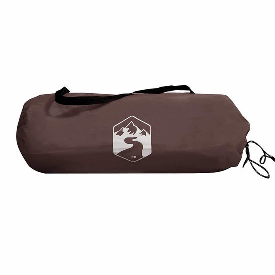 vidaXL Koepeltent 4-persoons - Waterdicht - Bruin Kampeertent - Tent Kopen - Koepeltent - Campingspullen - Outdoorleven van Vidaxl — afbeelding 2