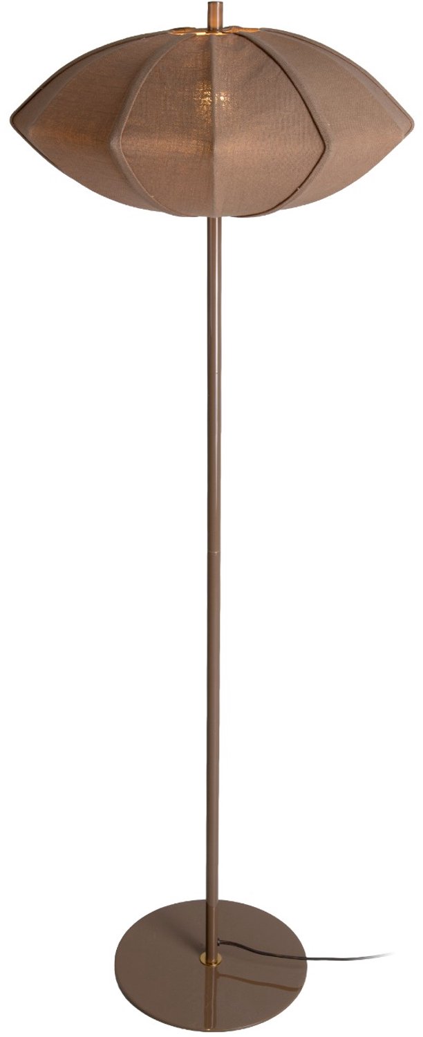 Leitmotiv Vloerlamp Paris Disc - Bruin - 50x50x142cm - Scandinavisch - Staande lampen voor Woonkamer - Slaapkamer