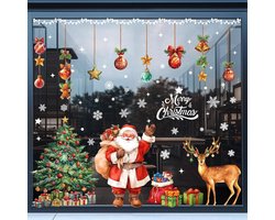 Xnova Christmas Stickers, Window Decoration, Reusable, Christmas Decoration, DIY, Removable, Vitrophanie, Christmas - ShopVlot