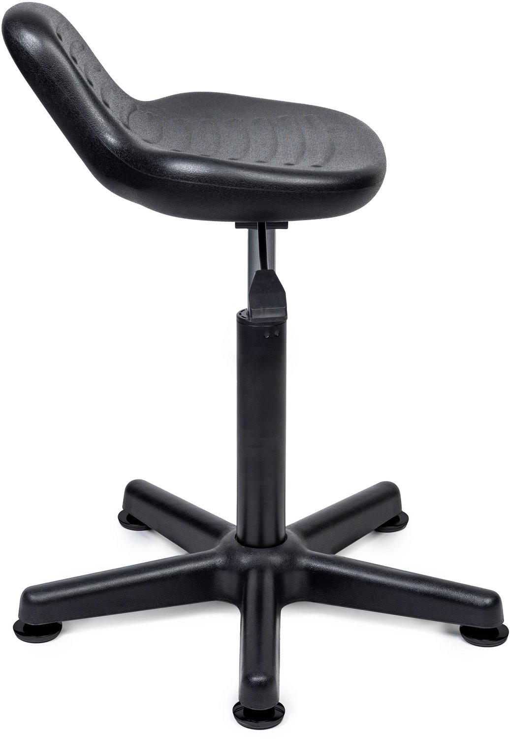 Ergonomische Kassakruk Zwart Laag (33-45cm) / zonder Voetsteun / Zwarte uitvoering