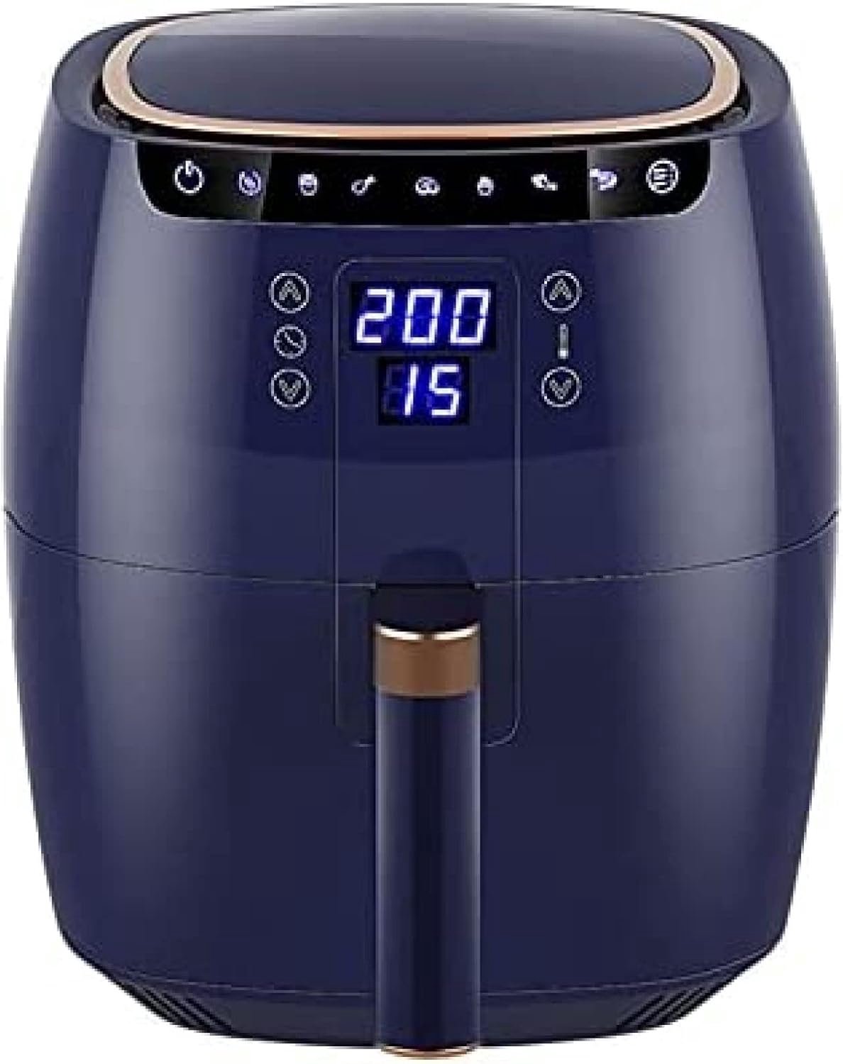 Luchtfriteuse Smart LCD Touch Luchtfriteuse 6,5L Thuiskeuken, Blauw