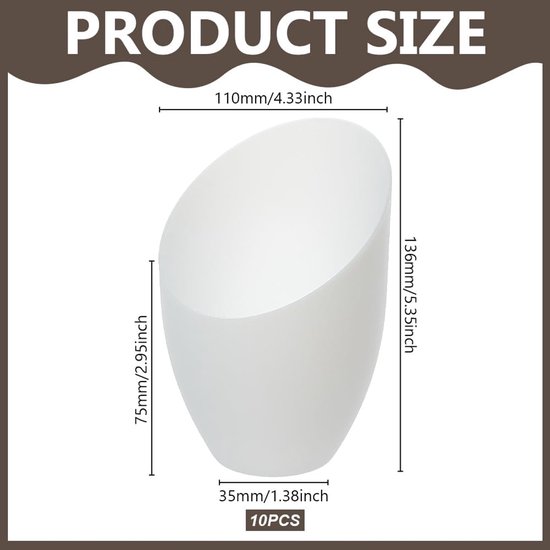 10 stuks acryl lampenkappen, hoefijzer vervanging lampenkap witte lamp licht cover voor woonkamer slaapkamer vloerlampen, 91,5 x 87,5 x 135 mm — afbeelding 5