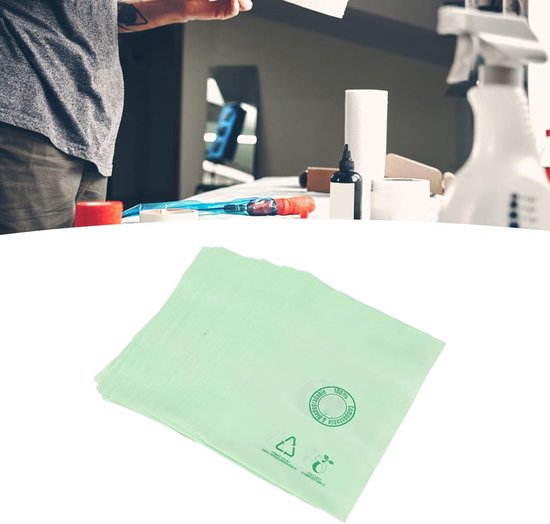 lyrlody 100 Stuks Wasfleshoes, Wegwerp Waterdichte Knijpfleshoes van PE-materiaal voor Winkel Salon, Beschermt Spuitbus Tegen Vervuiling — afbeelding 4