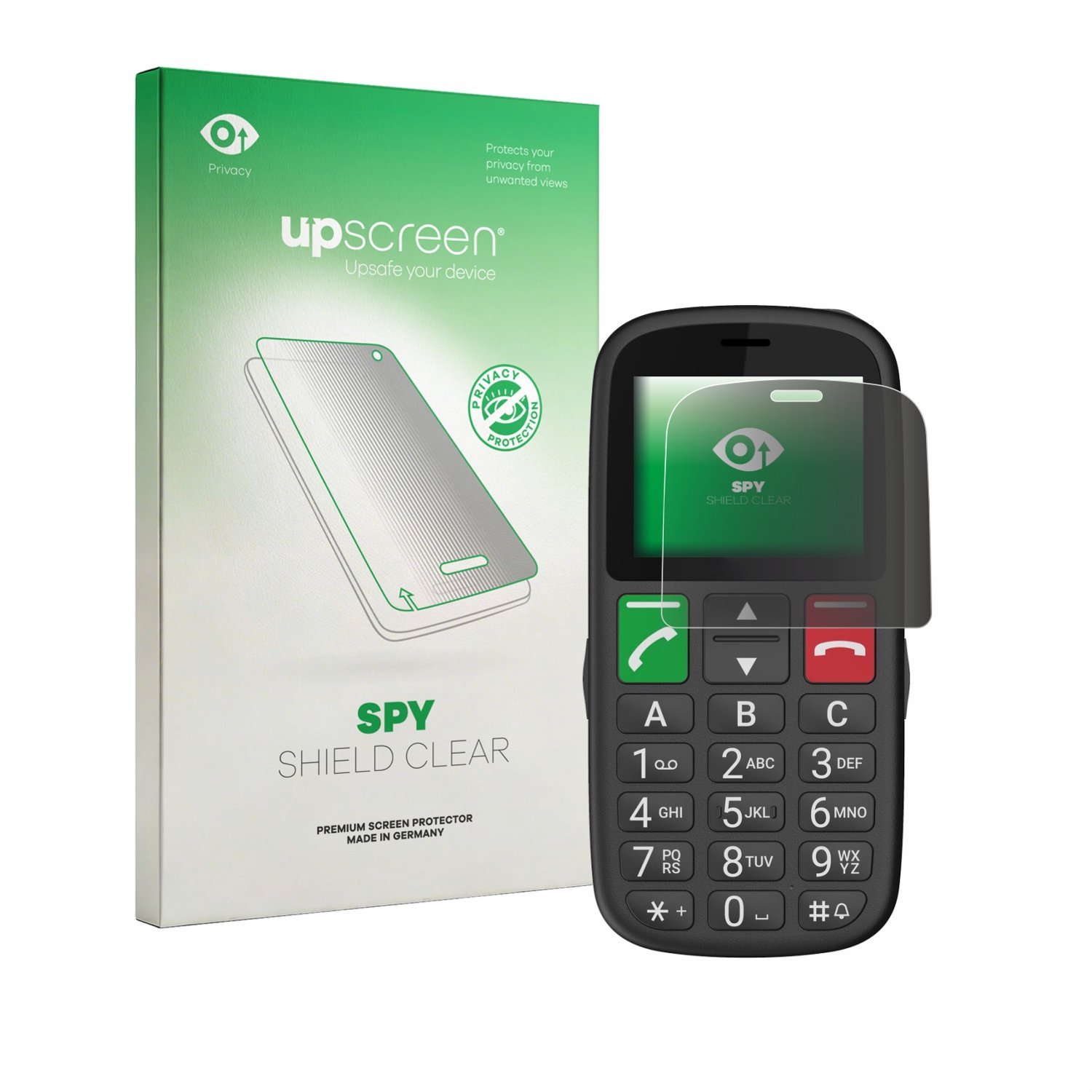 upscreen - privacy screenprotector voor Gigaset GL30 - Folie Beschermfolie Blauwlichtfilter