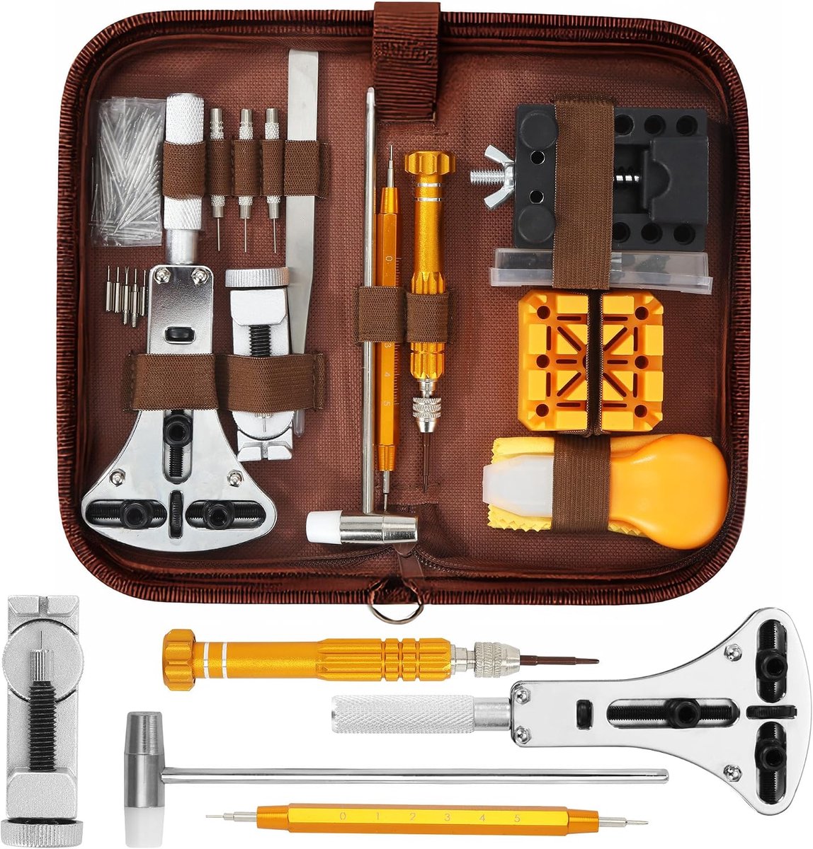 Watch Tools, 149 Piece Watchmaker Tool Set, Watch Tool Set Repair for Battery and Bracelet, Band Needle Remover, Watch - ShopVlot