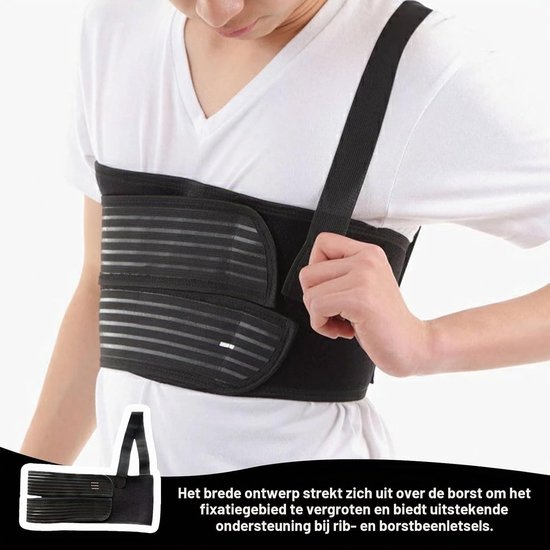 Ribband voor dames, elastische ribbinding voor gebroken en uitgerekte ribben, ideaal voor herstel en ondersteuning — afbeelding 3