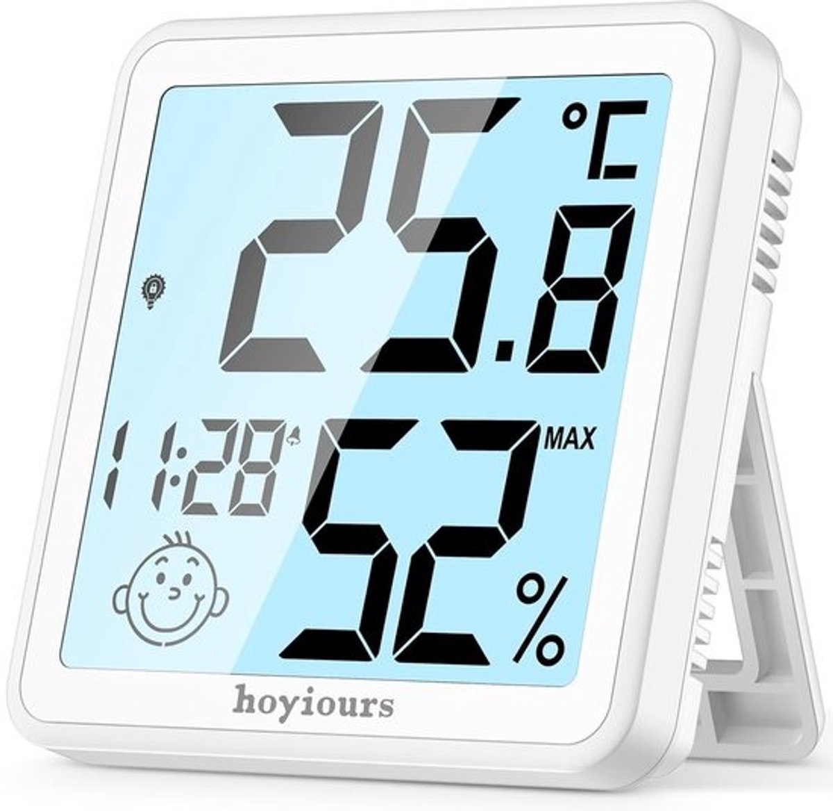 Digitale binnen- en buitenthermometer met hygrometer - Groot LCD-scherm met touchverlichting