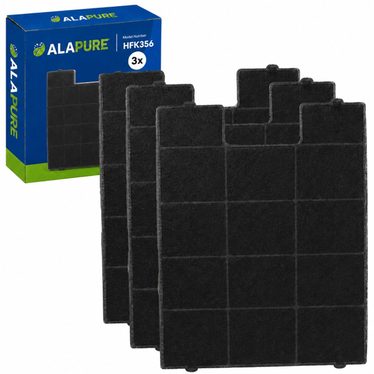 3x Koolstoffilter voor Amica FWK 280 / 17133 / FWK-280