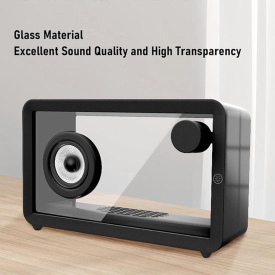 Transparante Bluetooth-luidspreker - Draagbare speaker - Voor muziek streamen - Dynamische RGB-verlichting - 12 uur speeltijd - Transparant — afbeelding 3