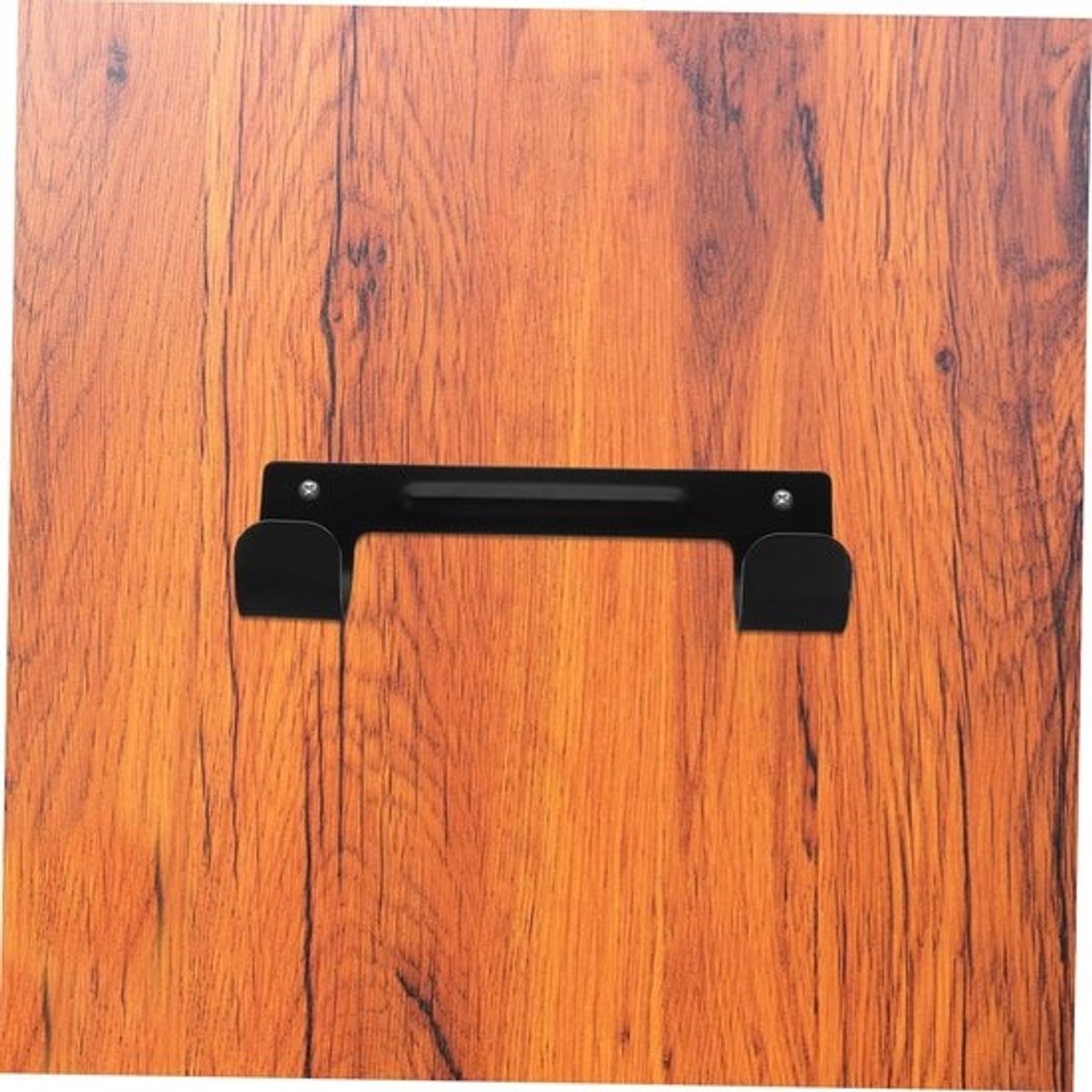 Ophanghaak voor strijkplank - Wandmontagehouder - Ruimtebesparend - Met EVA-beschermpads - 15.5 x 4.5 x 3.5 cm - Zwart