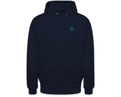 Geborduurde Boom Natuurmotivatie Hoodie Unisex