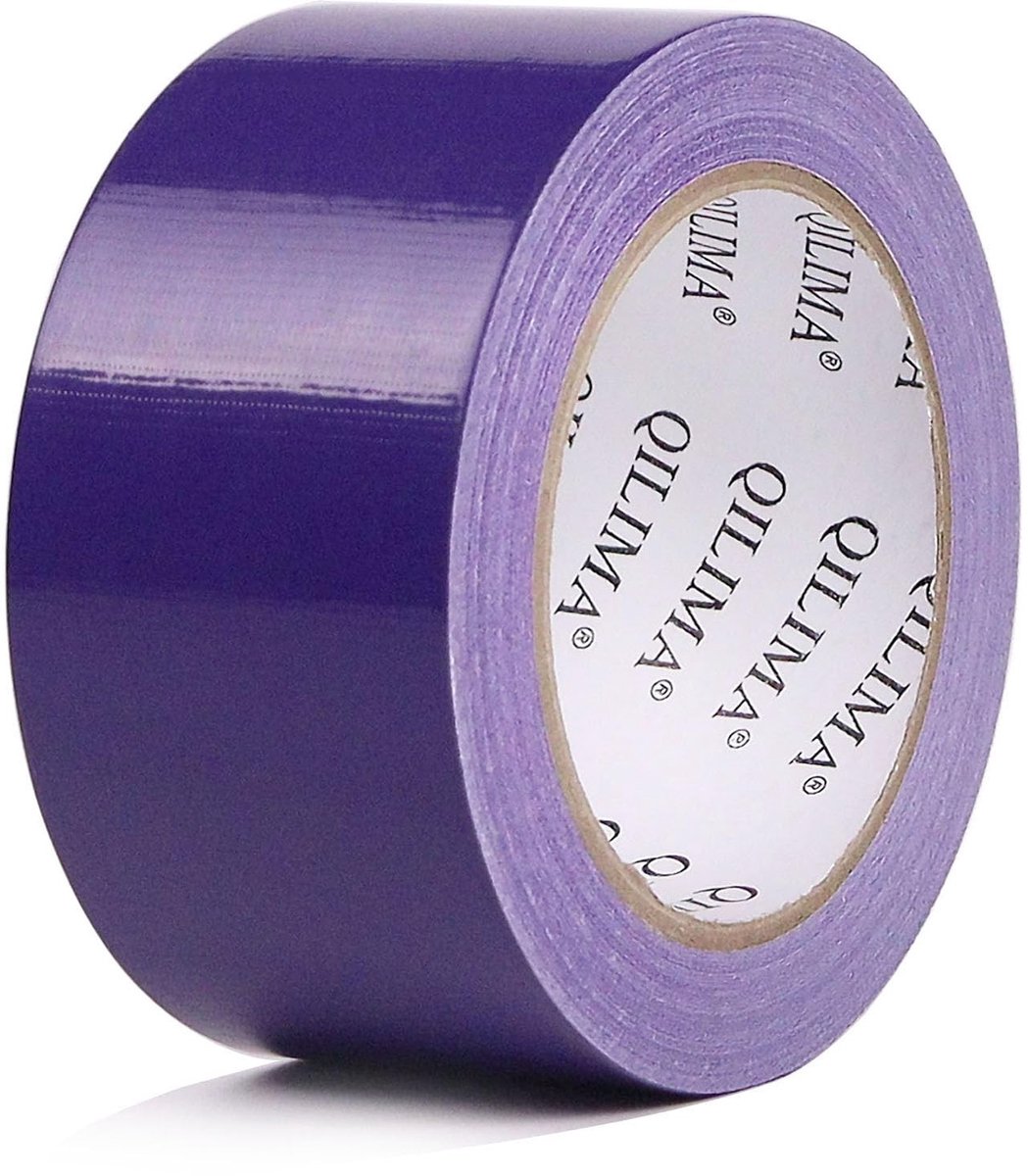 Professionele Katoenen Duct Tape voor Reparaties, Geschikt voor Binnen en Buiten, 5 cm x 25 meter, Paars