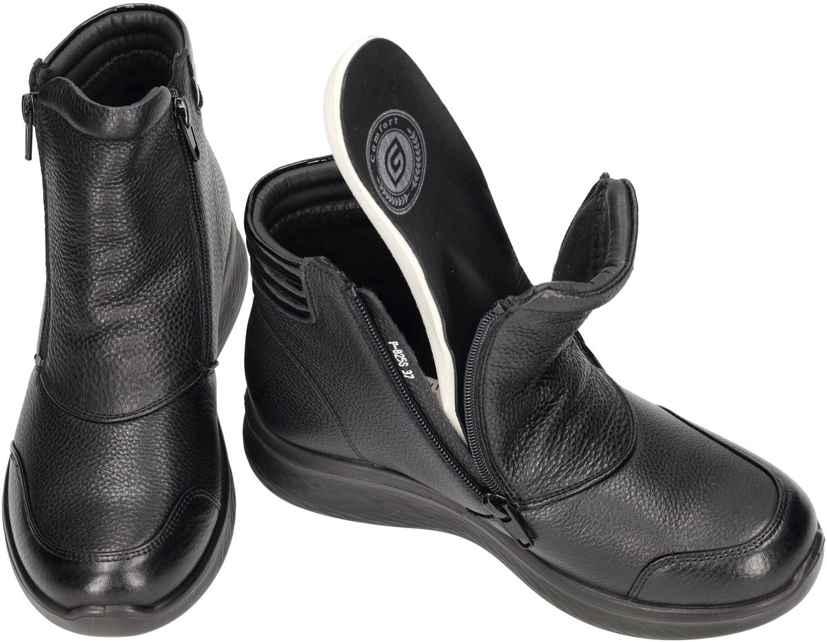 G-comfort -Dames - zwart - enkellaarzen - maat 37