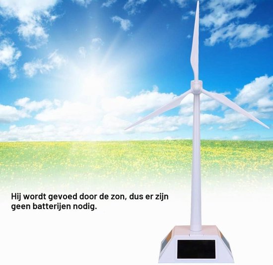Educatief Zonne-energie Windmolen Speelgoed voor Kinderen - Interactieve Pinwheel voor Wetenschappelijke Les en Decoratie voor Thuis en Kantoor — afbeelding 2