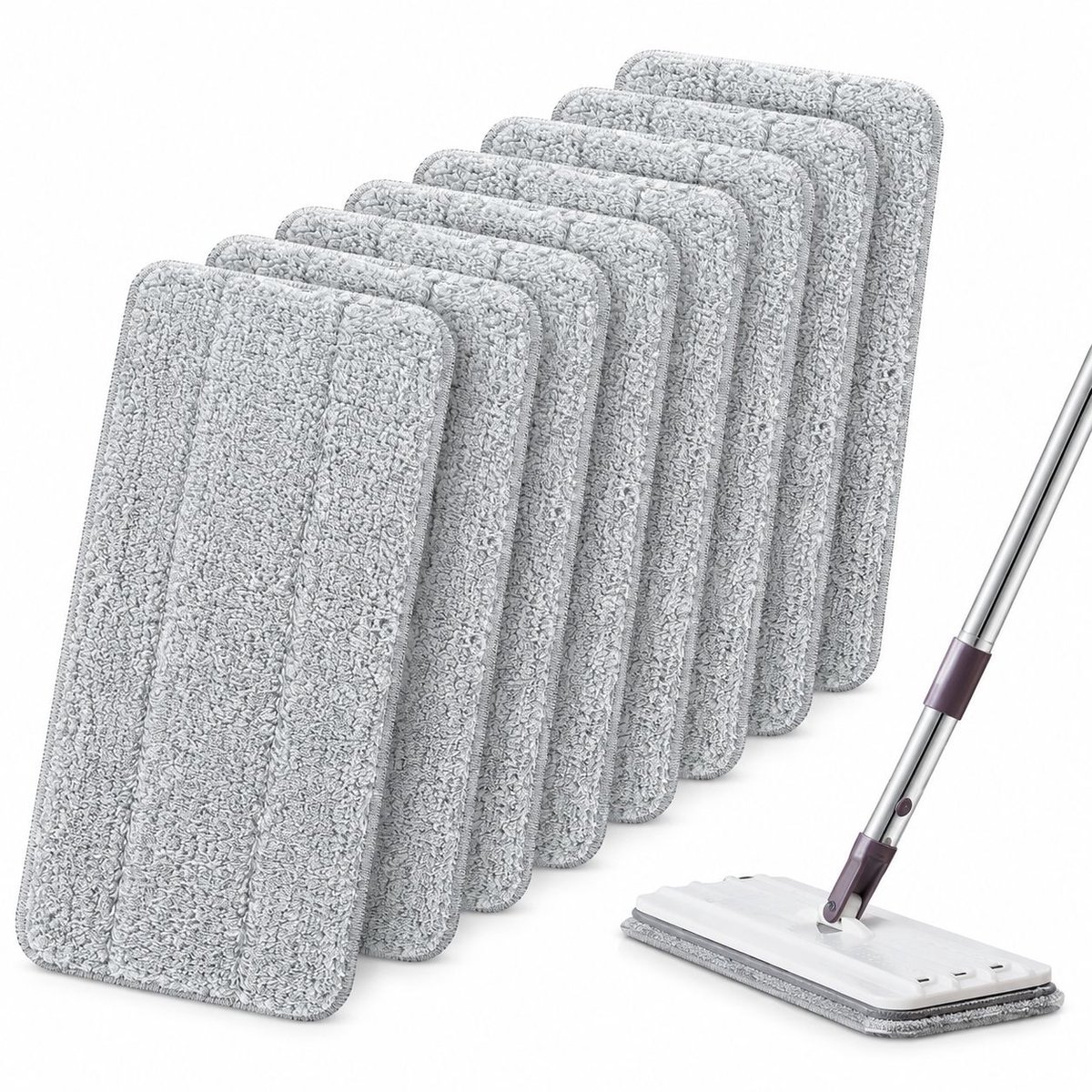 VHV - Navulling dweilpads - 10 stuks - Dweil navulling mop - Nat en droog - Viscose dweil - Microvezel dweil doek - Scratch anet - voor thuisreiniging