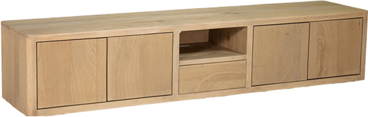 Tower Living Tenna TV stand 4 drs. 1 drw. 1 niche - 200x45x40 - naturel