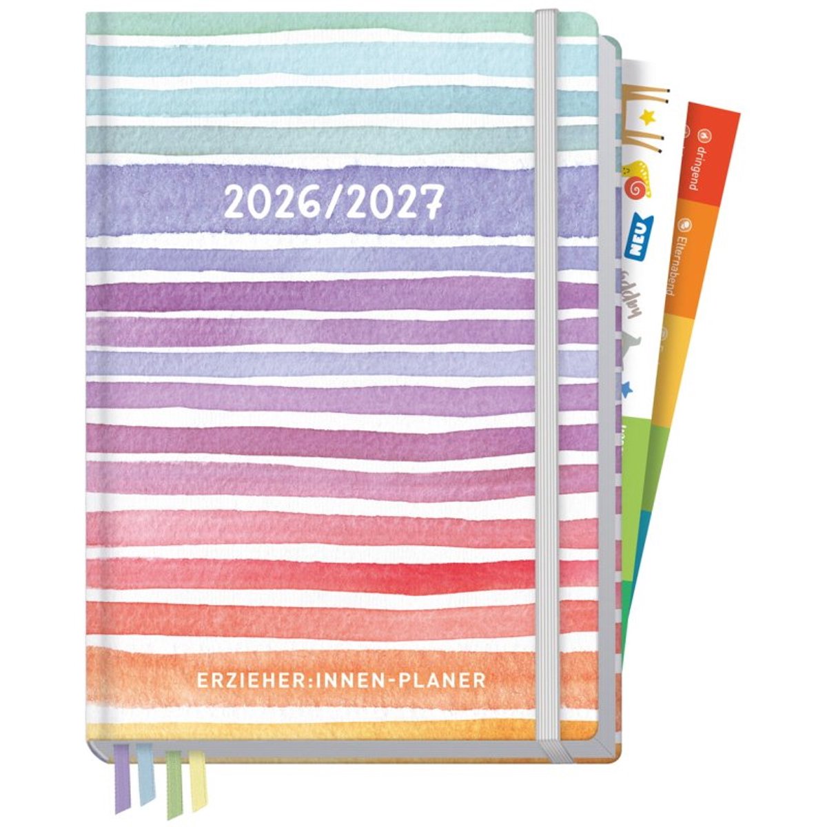 Häfft Color Stripes kinderopvangplanner, A5+, 13 maanden