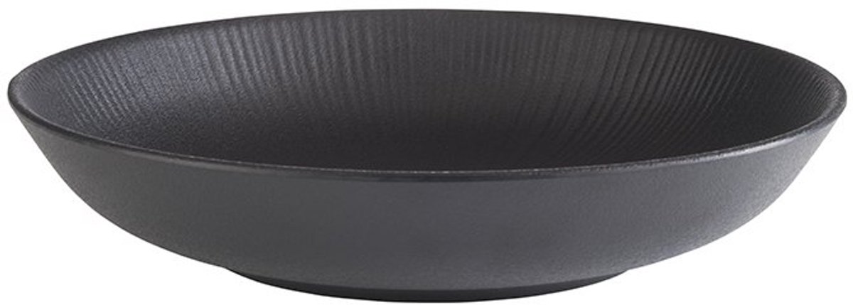 APS diep bord NERO, zwart, melamine