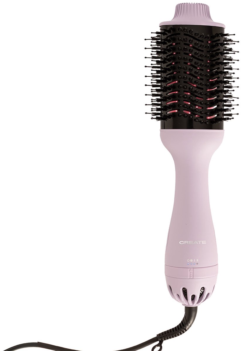 CREATE - Volumeborstel met infrarood LED-behandeling - 3 temperatuurstanden - Lavendel - CERAMIC LED VOLUME STYLER