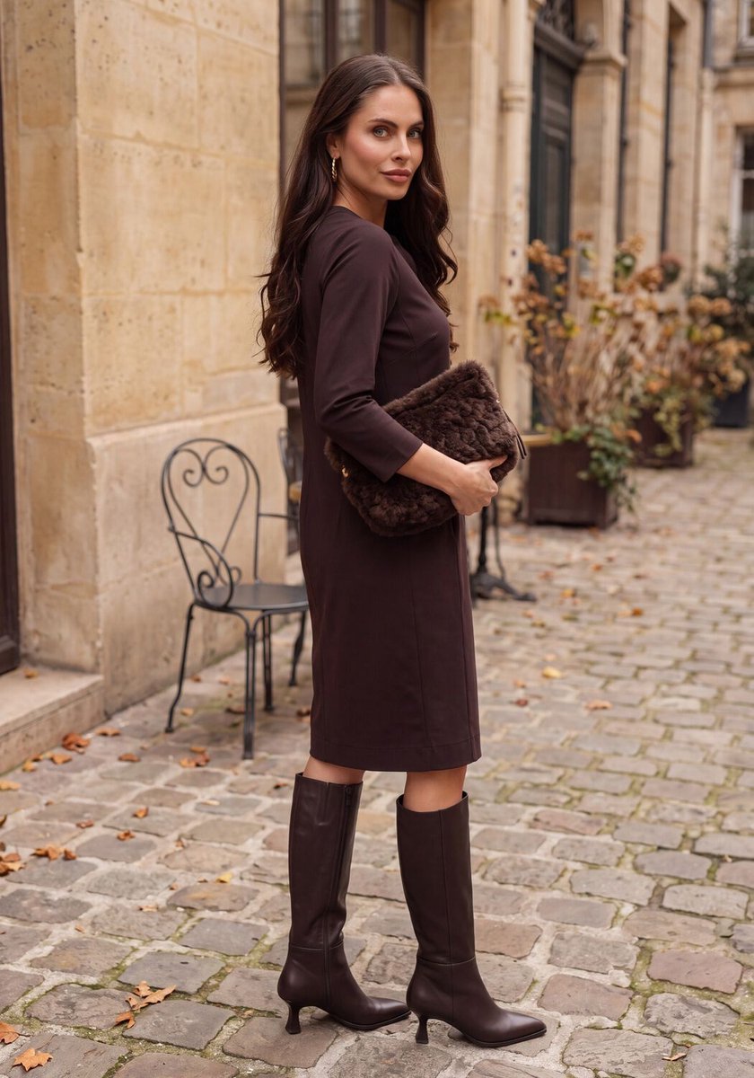 Notre-V 89590 Laarzen - Leer - Dames - Bruin - Maat 36