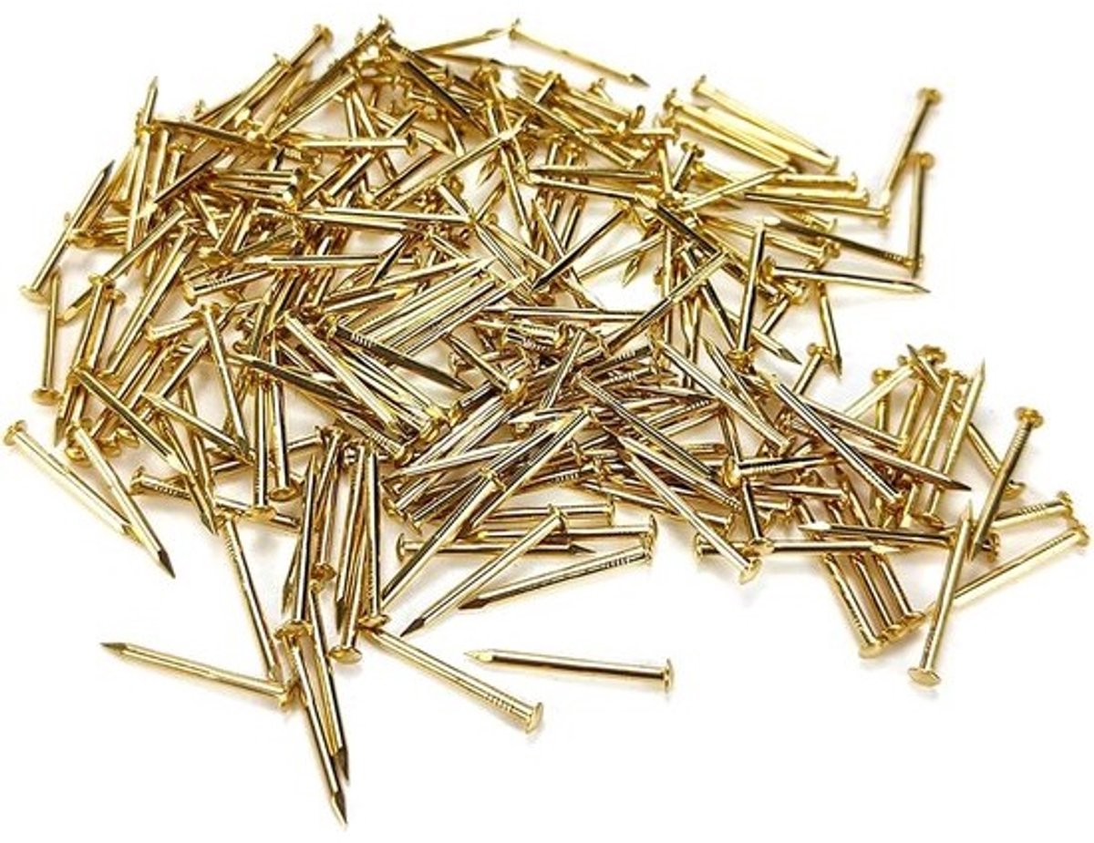 Kleine koperen spijkers - Bevestigingsaccessoires - Voor decoratie bevestigen - Anti-losse draad van puur koper - 3 mm diameter - 200 stuks
