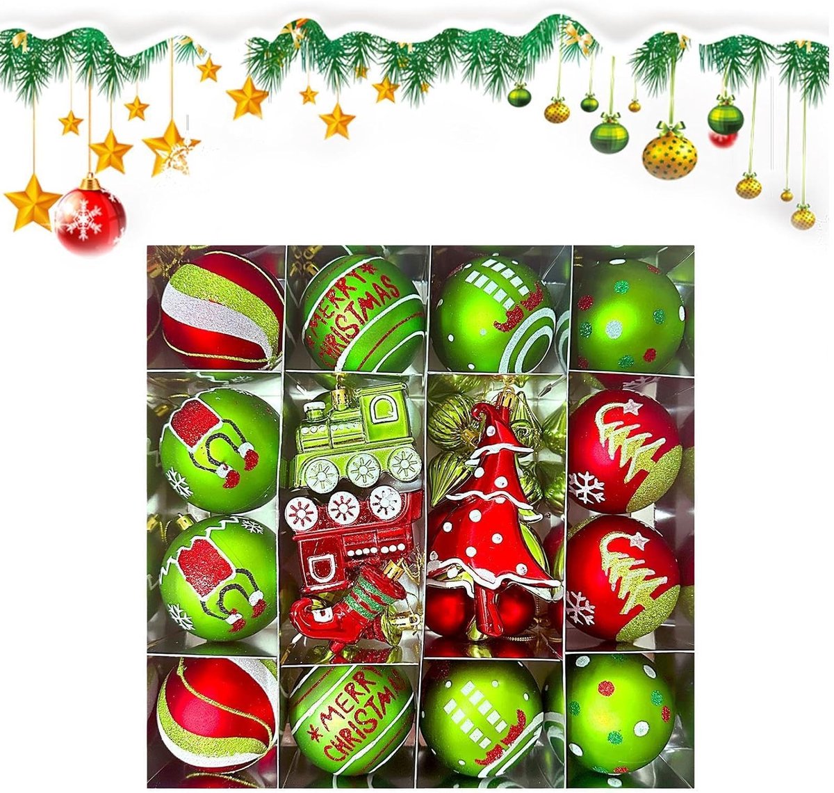 Kerstballen Breekvaste Set