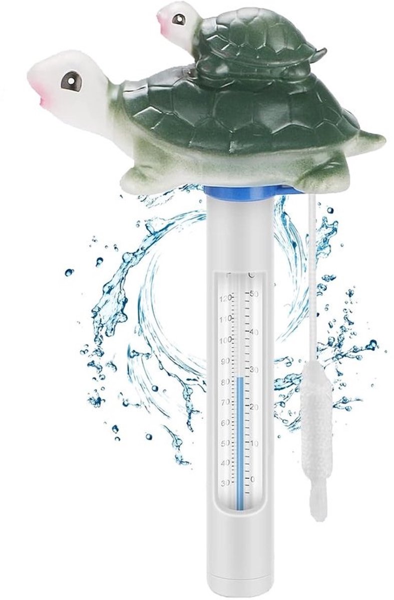 Zwemmerijthermometer - met koord - Drijvend - voor zwembad, spa, badkuip en aquarium