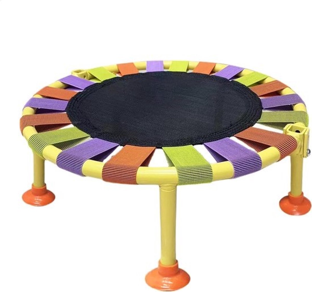Opvouwbare trampoline - Fitness-trampoline - Binnen trainen - Compact en opvouwbaar - 45 x 16 cm - Multicolor