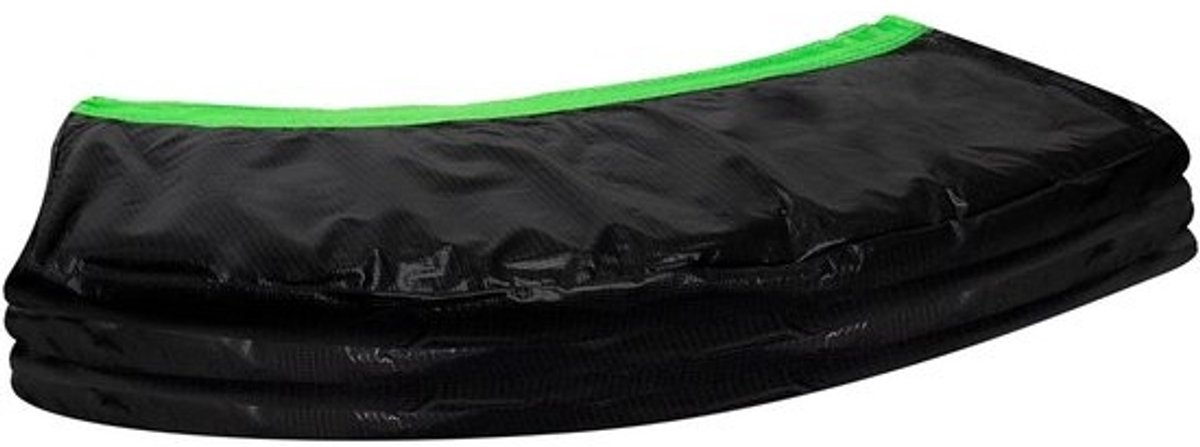 Trampolinerand - Veiligheidsrand - Voor trampolines - Waterafstotend materiaal - 183 cm diameter - Zwart en groen