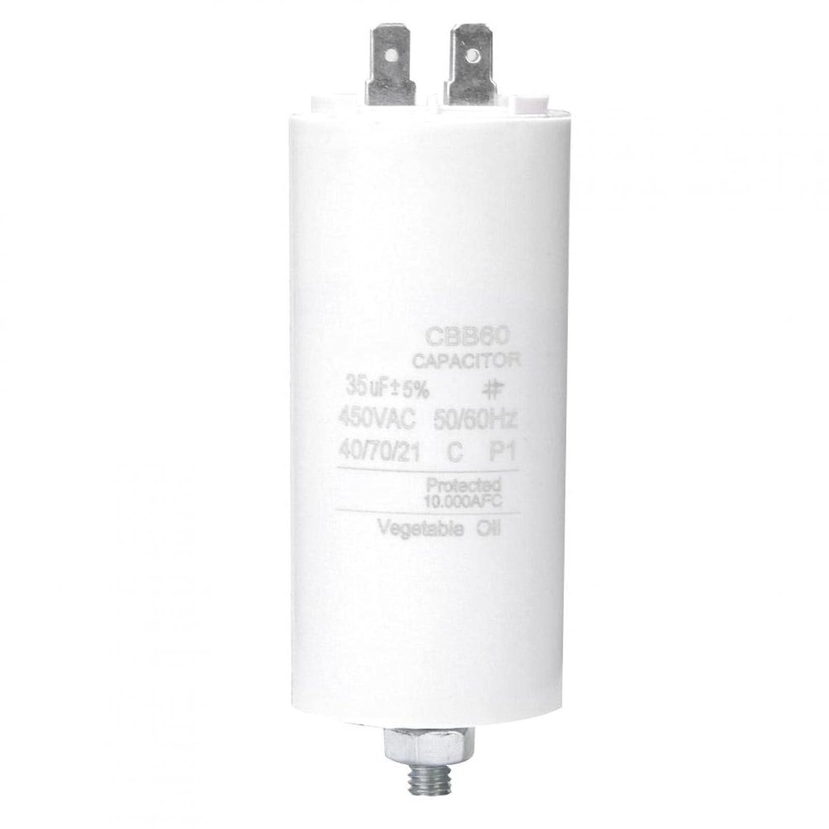 450V 35uF Motor Start Capacitor voor Wasmachines en Elektrische Apparaten - Dunne Film Capacitor met Schroefmoer
