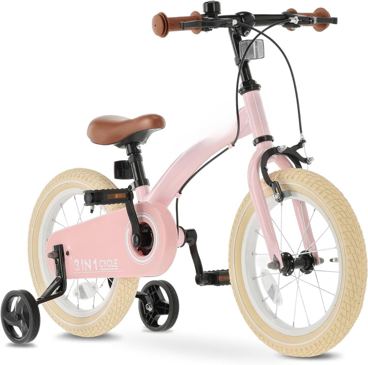 Levo® kinderfiets – Kinderfiets vanaf 3 jaar – Loopfiets met wieltjes - 12 inch - Rood - 30cm hoogte