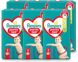 6 x Pampers – Luierbroekjes – Pants Maat 3 – 56 Luiers - Voordeelverpakking - 6 stuks
