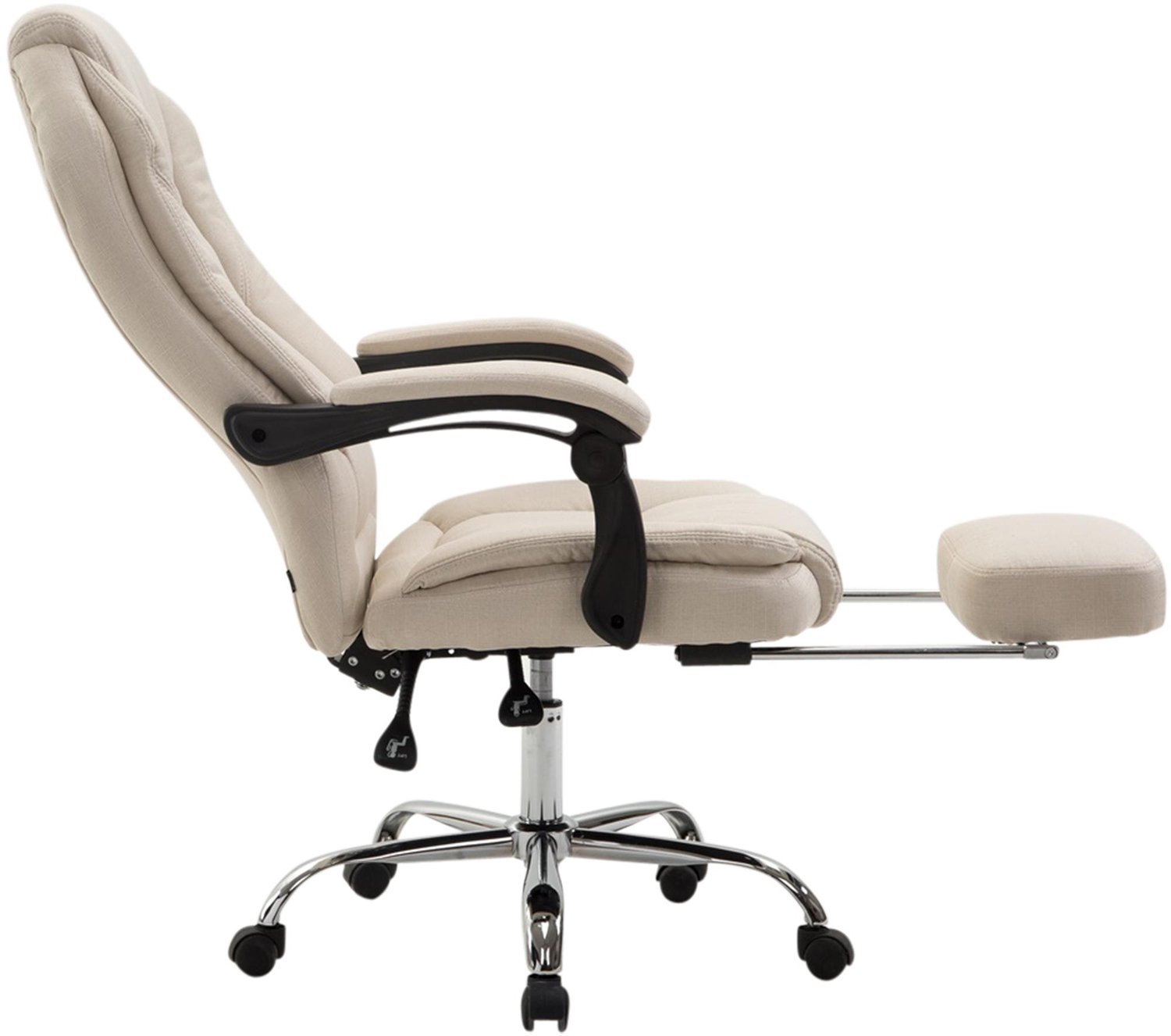 Luxe Comfort Bureaustoel - Verstelbaar - Crème creme