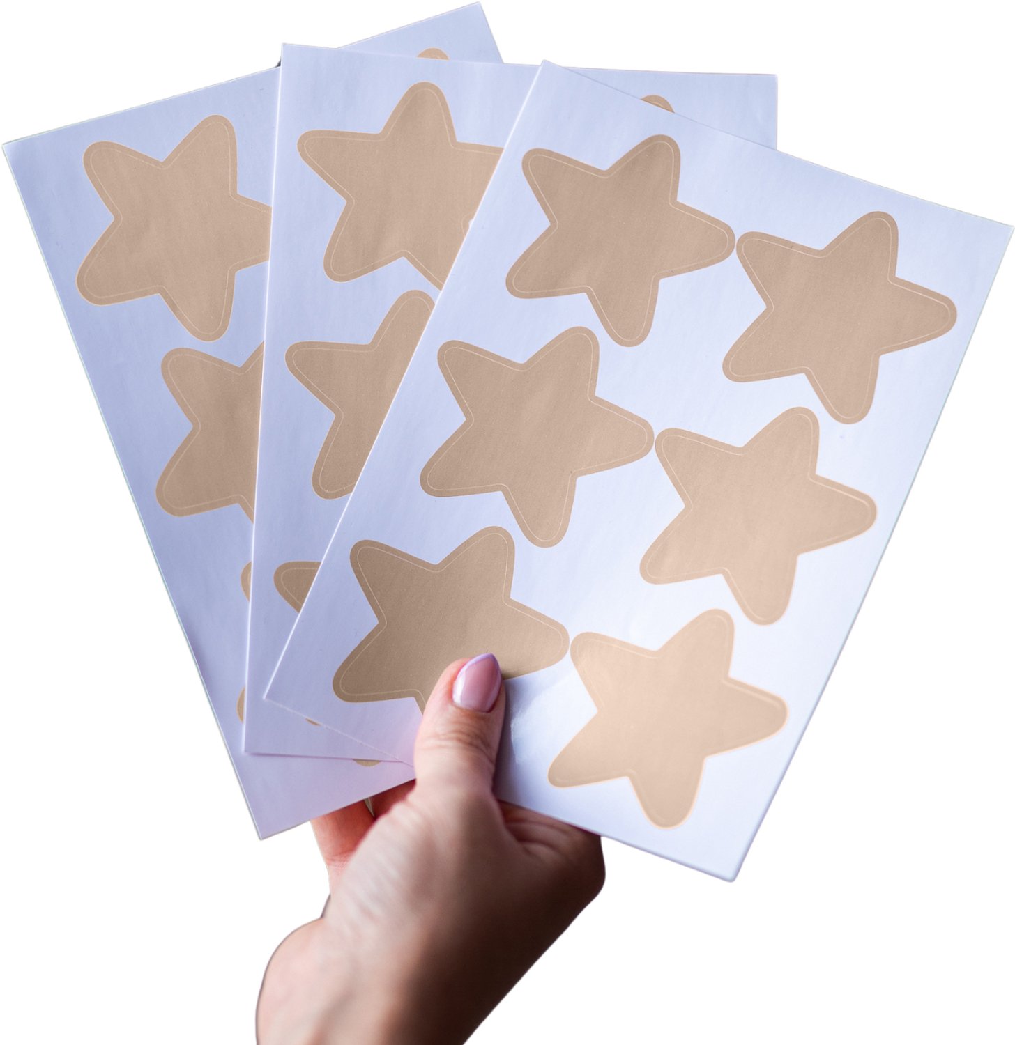 LILIMAUS Muurstickers kinderkamer - 36 sterren - zelfklevend - lichtbeige