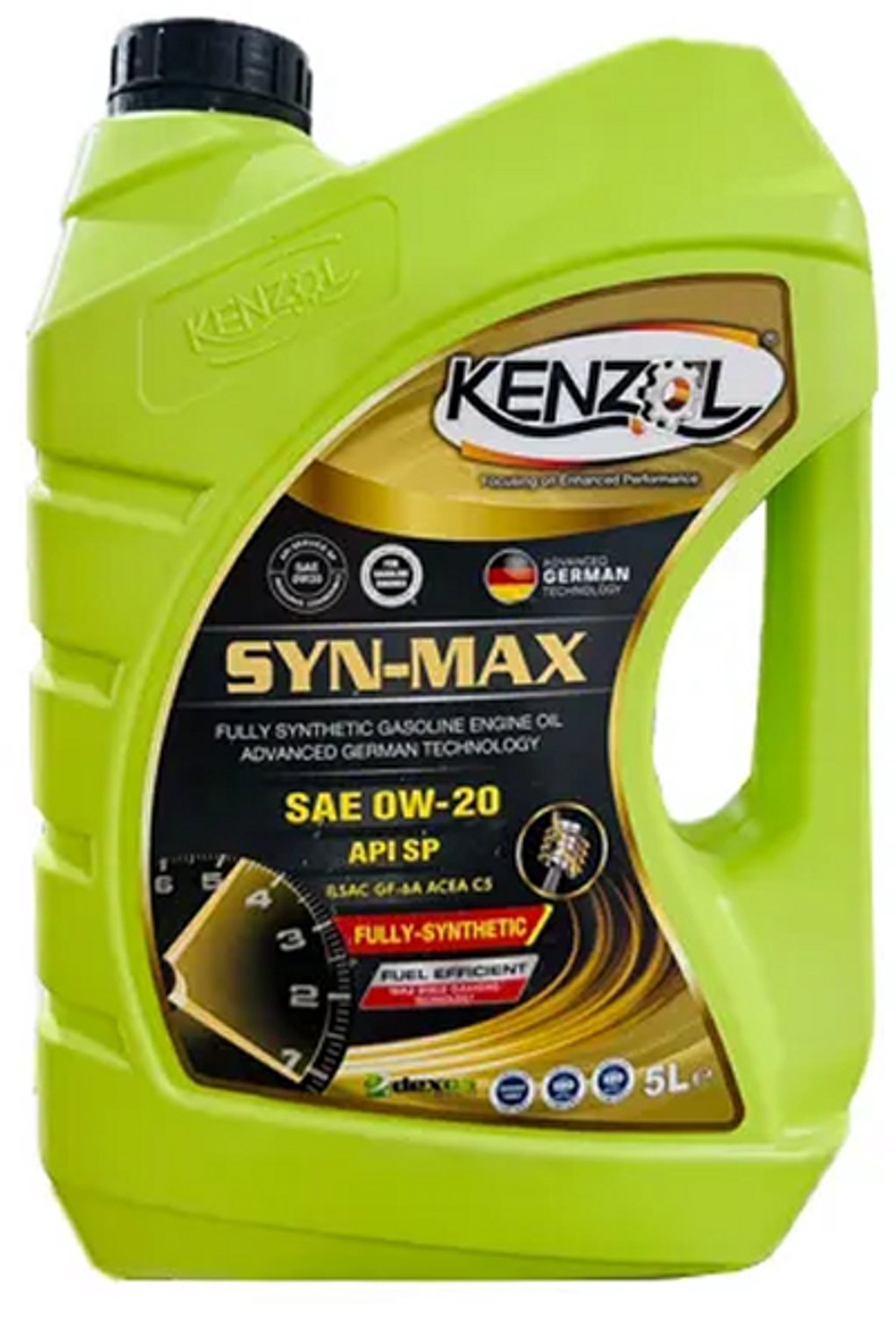 Kenzol SYN-MAX SAE 0W20 - Motorolie - Volsynthetisch - 5L