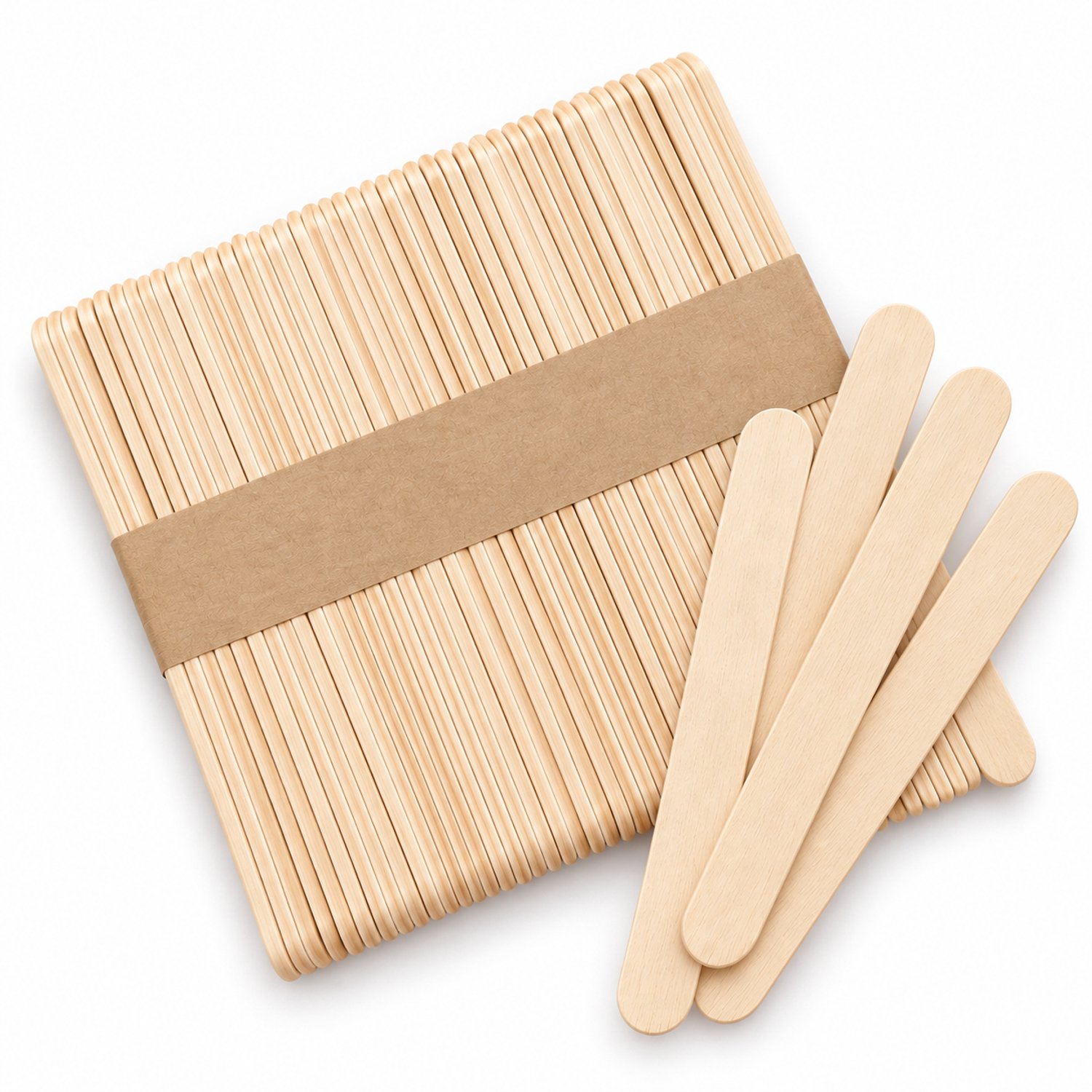 Ulanax - Ijsstokjes - 50 Stuks - 15 cm - Hout