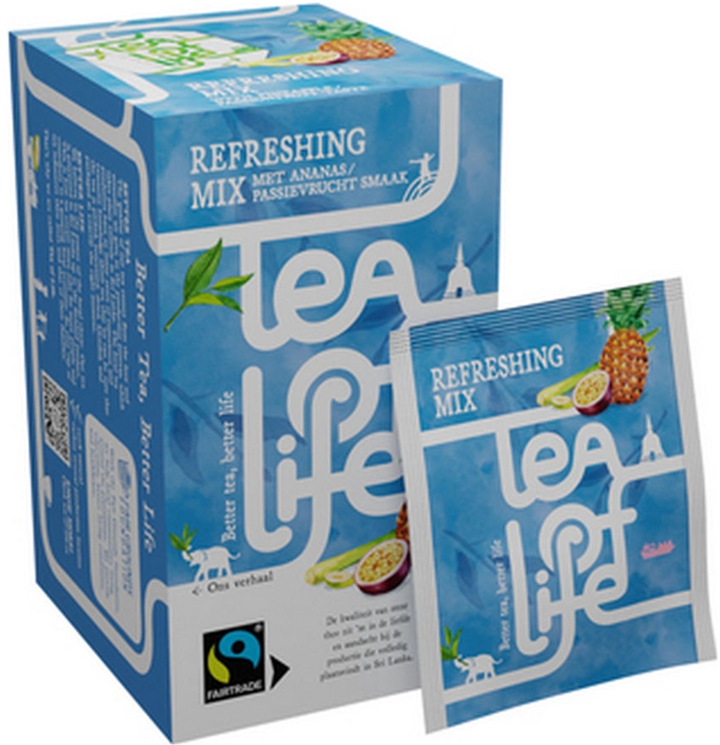 Tea of Life - Refreshing Mix - 100 x 1.5 gram - Omdoos 6x