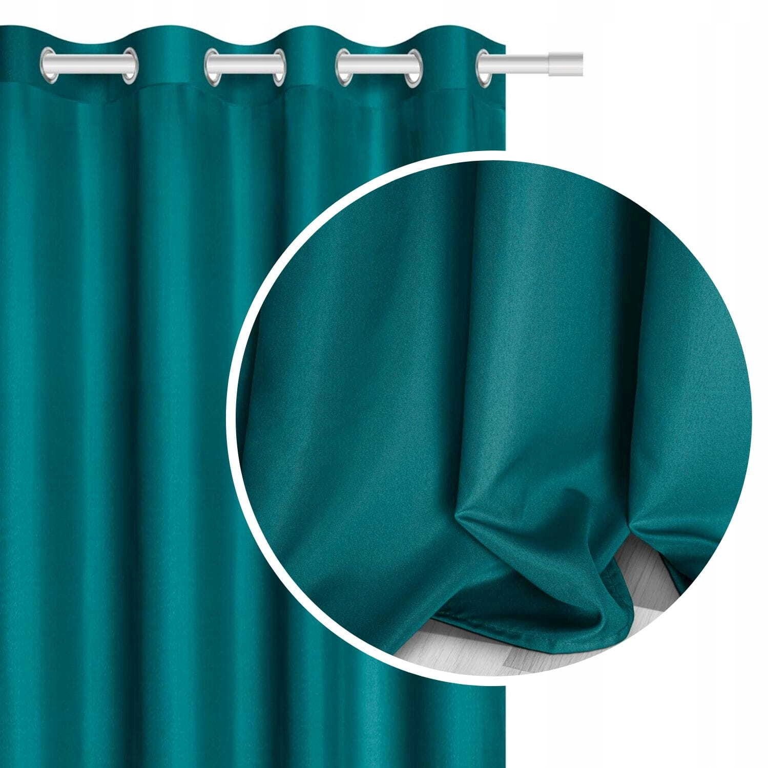 PRESTIQUA Turquoise VIVA Salon Gordijn 140x230 cm - Elegante Raambekleding
