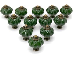 12x Keramische Knopjes Donker Turquoise (33mm) - Kastgrepen