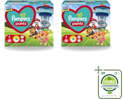 2 x Pampers – Luierbroekjes – Pants Paw Patrol Maat 4 – 72 Luiers - Grootverpakking - Vaatwasstrips - Baby Luier - Luierbroek - Droge Luier - Luier Voor Baby - Luier Met Print