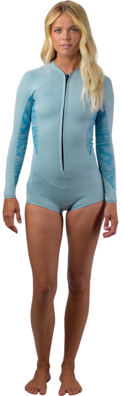 2026 O'Neill Dames Bahia 2/1mm Voorkant Ritssluiting Lentepak Wetsuit