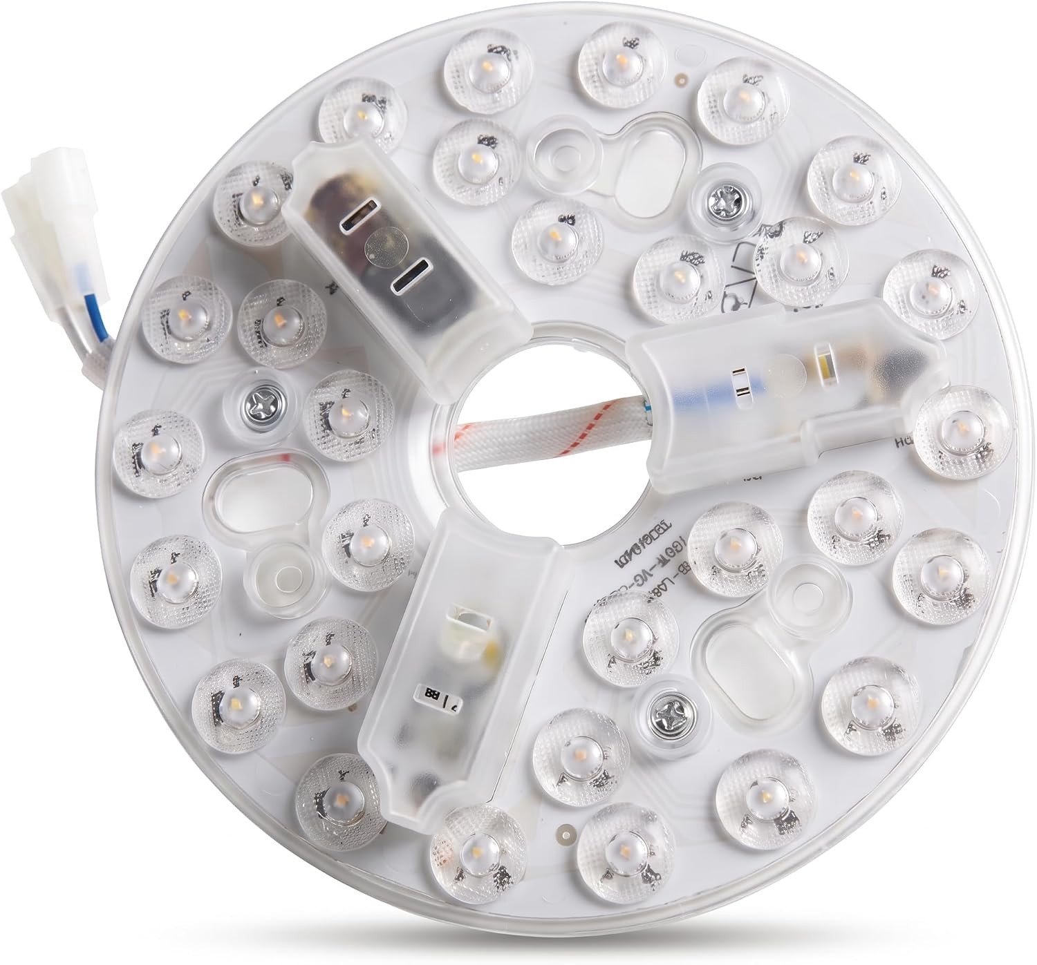 Vervangingspaneel voor plafondventilator met 15W LED lichtkit, dimbaar, 3CCT 3000K 4200K 6500K, energiezuinig en eenvoudig te installeren