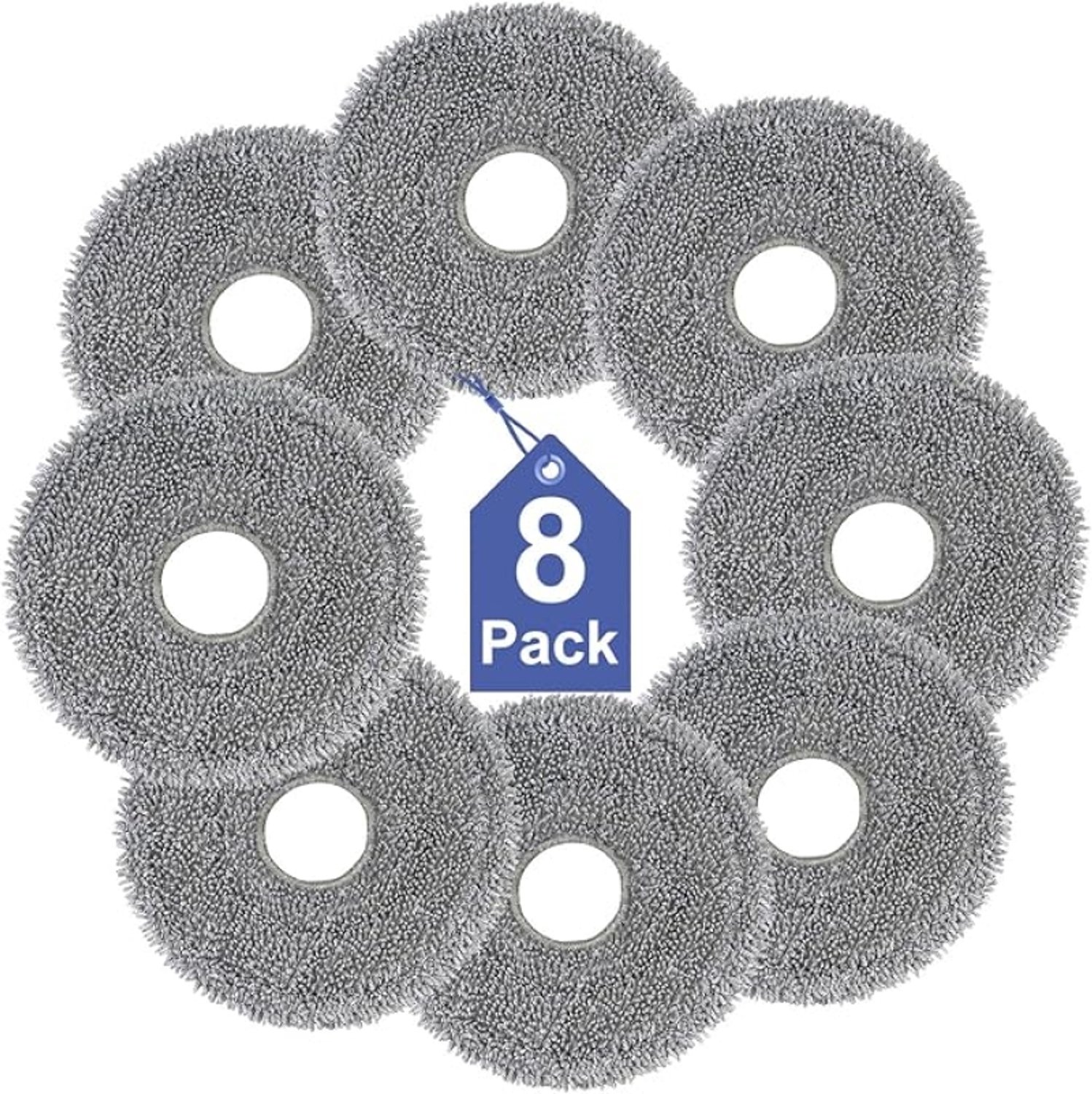 Saros 10R schoonmaakdoekjes voor Roborock QV 35A/QV35S, Qrevo S, Qrevo Pro, Saros 10R/Z70, Qrevo Edge/Curv/Master/Slim, Qrevo S5V robotstofzuiger, verbeterde microvezel, wasbaar en herbruikbaar