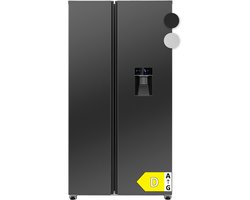 Bomann SBS 7367 - Amerikaanse Koelkast - Side-by-Side - 439 Liter - Total No Frost – Waterdispenser - Dark Inox Look