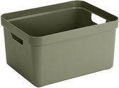 Sunware Sigma Home opbergbox 32L – 44,5x34,5x24,3 cm – Donkergroen – BPA-vrij plastic, stapelbaar (deksel apart verkrijgbaar) – stijlvolle opbergmand voor kinderkamer & woonkamer